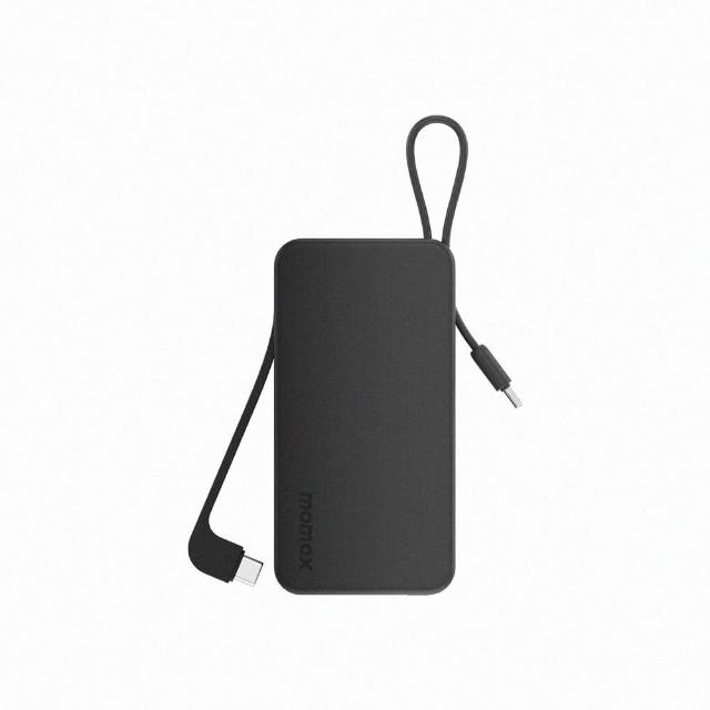 【Momax】10000mAh 行動電源 型號1-Power Vital+ 內建雙USB-C 線 (CCC認證) 中秋送禮