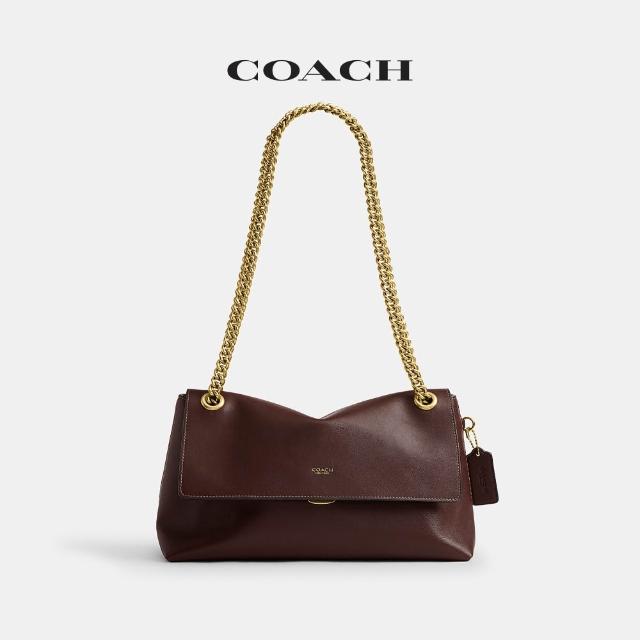 【COACH】蔻馳官方直營 CHELSEA 30號鏈條肩帶單肩手袋 單肩包 鏈條包 斜背包-多色任選(CDS61)