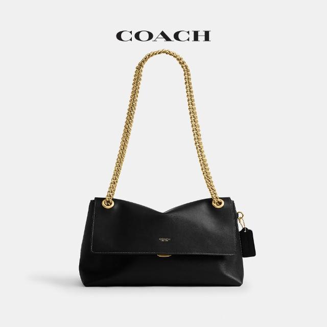 【COACH】蔻馳官方直營 CHELSEA 30號鏈條肩帶單肩手袋 單肩包 鏈條包 斜背包-多色任選(CDS61)