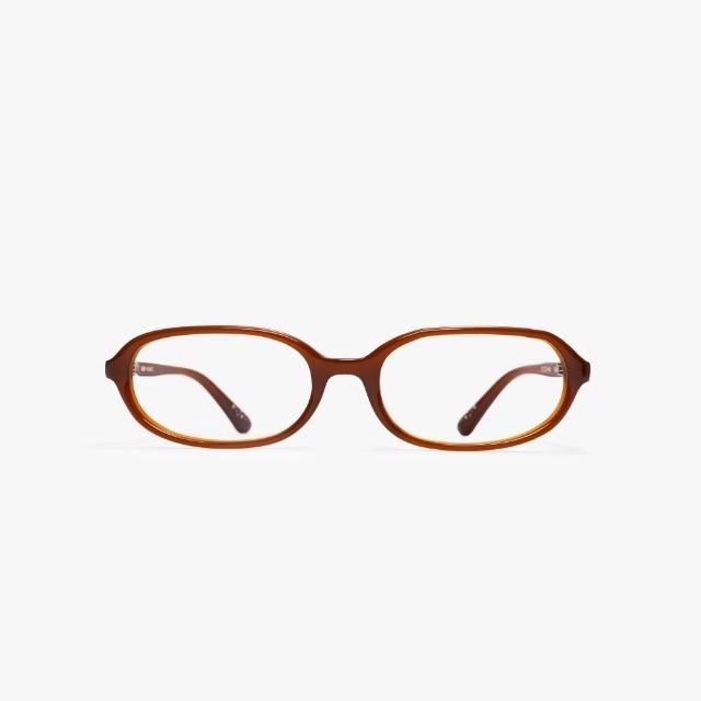 【KlassiC.】aeae 極致復古的低調紅棕色書生框眼鏡 結合復古時髦的板料結構與側面可愛3D鈕扣 滿滿聯名細節