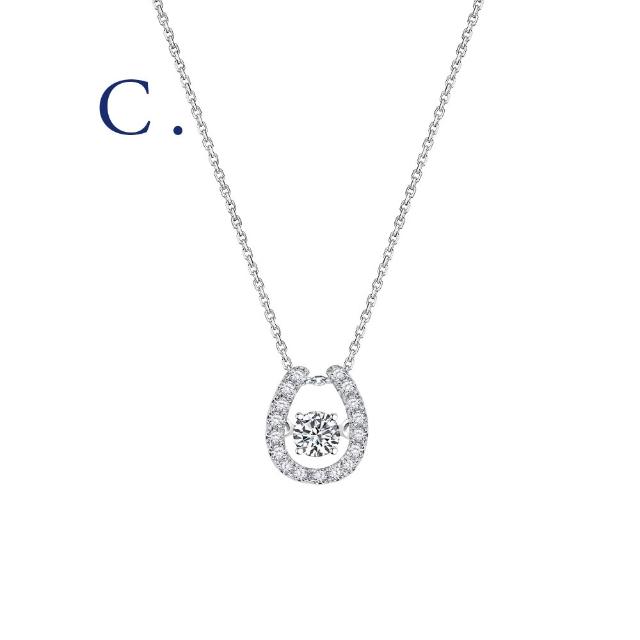 【IS DIAMOND】買一送一 50分 極美D色 滿鑽鑽石項鍊/手鍊/耳環 任選 馬蹄 十字(培育鑽石) 送天然珍珠手鍊