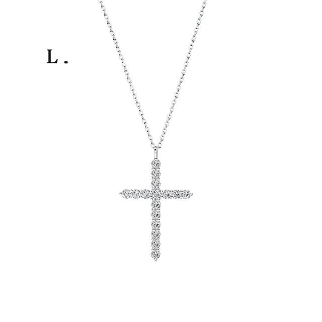 【IS DIAMOND】買一送一 50分 極美D色 滿鑽鑽石項鍊/手鍊/耳環 任選 馬蹄 十字(培育鑽石) 送天然珍珠手鍊