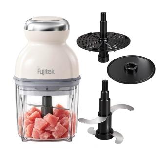 【Fujitek 富士電通】多功能食物料理機/絞肉醬剝蒜切碎研磨攪拌碎冰機/打發寶寶副食寵物鮮食FTJ-FC110