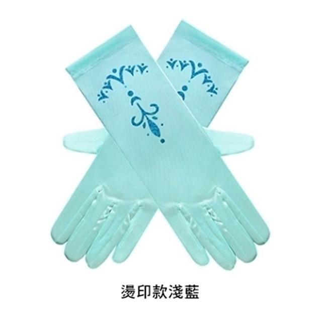 【橘魔法】公主燙印 蝴蝶結緞面手套 女童 兒童 童裝 萬聖節 冰雪奇緣 艾莎 Elsa 表演 角色扮演 戲劇 表演