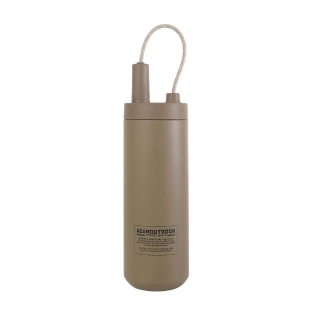 【WOKY 沃廚】純鈦遛遛杯750ml(附彈跳吸管)+送彈蓋600ml