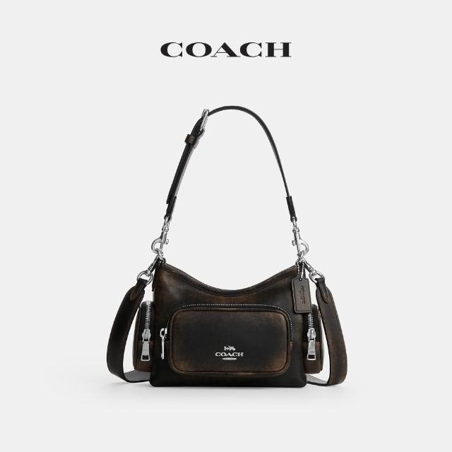 【COACH】蔻馳官方直營 LAUREL 22 口袋/扣環細節單肩手袋 單肩包 斜背包-多款任選(CEU27/CEU29/CFP26)
