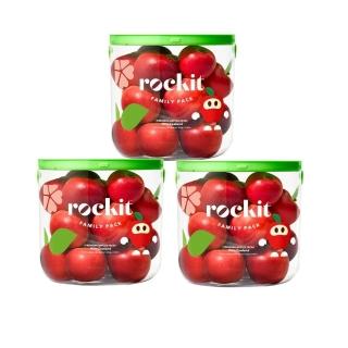 【FruitGo 馥果】常溫出貨-紐西蘭 ROCKIT 樂淇蘋果 小家庭號_每桶586克*3桶(每桶約7-9顆_水果送禮)