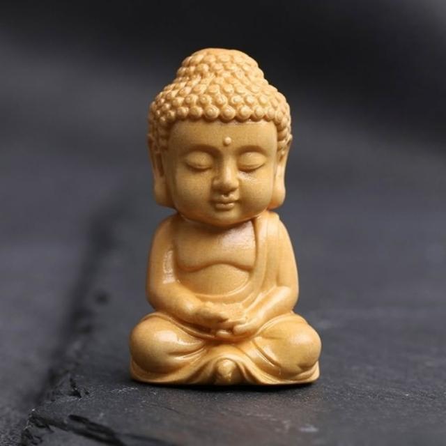 【LEEHER】雕刻/掛飾/鑰匙圈/吊飾/黃楊木/鑰匙扣/如來佛/手工/福字/吊墜/配件