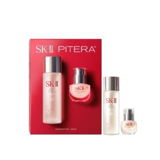 【SK-II】官方直營 PITERA™ 雙精華新客組(青春露75ml+青春精華液10ml/青春鎖精華/青春鎖/抗老/保濕/新品)