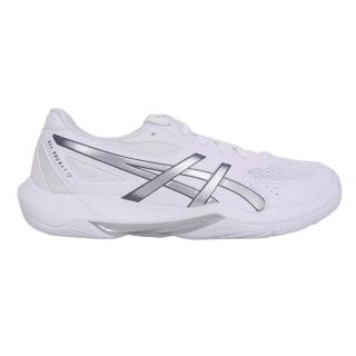 【asics 亞瑟士】GEL-ROCKET 12 男女款排球鞋-訓練 匹克球 亞瑟士 白銀(1073A080-105)
