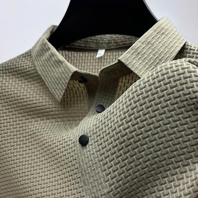 【巴黎精品】現貨限搶 男POLO衫高爾夫球衫夏季薄款冰絲涼感速乾短袖上衣(男裝吸濕排汗男襯衫3款b7a2 B)