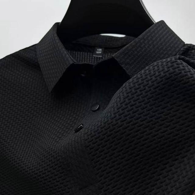 【巴黎精品】現貨限搶 男POLO衫高爾夫球衫夏季薄款冰絲涼感速乾短袖上衣(男裝吸濕排汗男襯衫3款b7a2 B)
