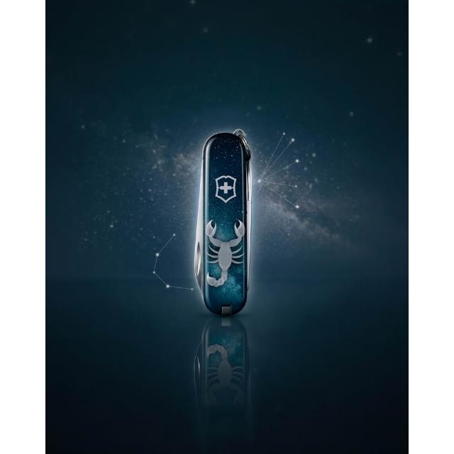 【VICTORINOX 瑞士維氏】瑞士刀 Classic SD 星座 58mm/7用 0.6223 多功能鑰匙圈