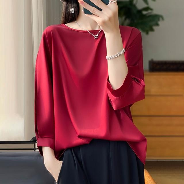【巴黎精品】現貨限搶 頂級法式絲質上衣緞面背心名媛絲綢冰絲襯衫天絲無袖女T恤(純色3款a1iz25 B)