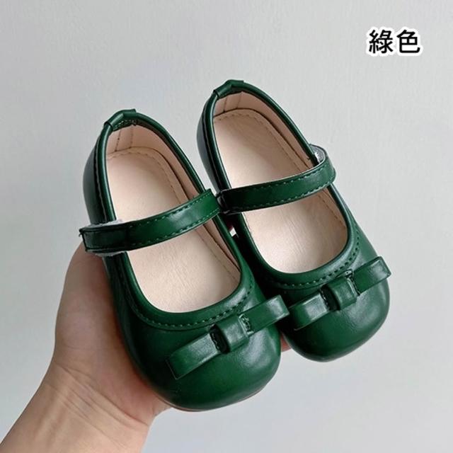 【橘魔法】女童復古素色蝴蝶結公主鞋 兒童 童鞋 公主鞋 平底鞋 娃娃鞋 皮鞋 鞋子 萬聖節 禮服