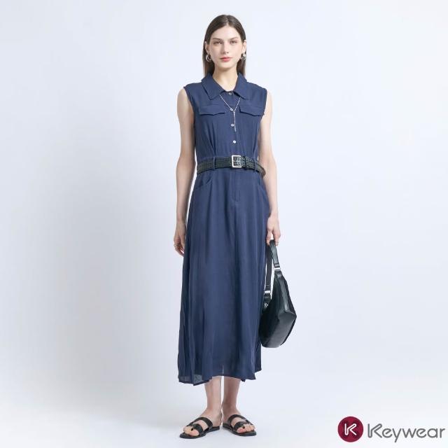 【KeyWear 奇威名品】知性簡約/百搭襯衫洋裝(兩款任選)