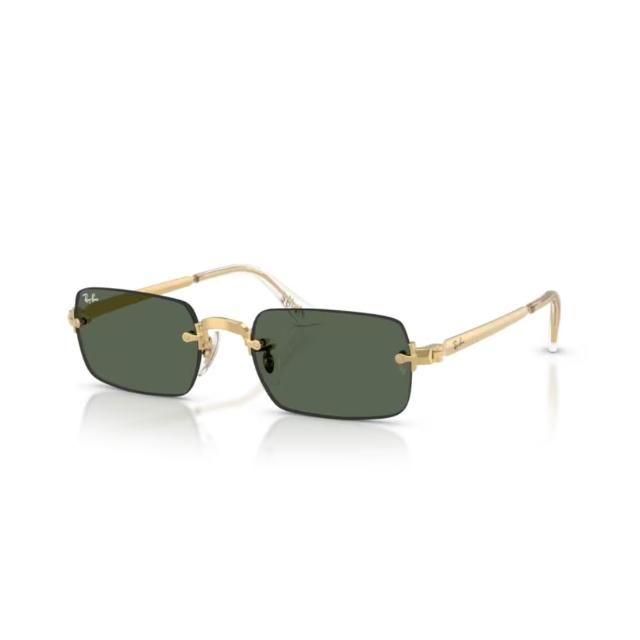 【RayBan 雷朋】方框太陽眼鏡/芒金|深綠色#RB3928 00171-54mm 5807