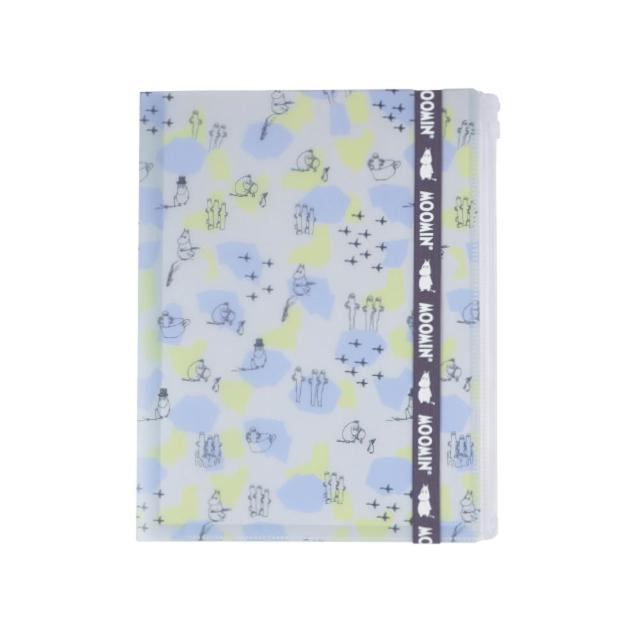 【Norns】Moomin 6+1多功能資料夾 附束帶 Norns Original Design 展開式A4 L夾 檔案夾附夾鏈袋