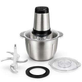 【Felsted 菲仕德】現貨 5L大容量電動碎肉機 25秒極速絞肉(110V/雙檔高轉速/5葉鋼刀/水餃餡/攪拌機)