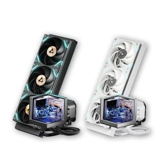 【TCOMAS】鈦鉭 EXIT D3 PRO 360 ARGB CPU一體式水冷散熱器 黑色/白色 (三面裸視3D /TDP350W/冷排高壓風扇)