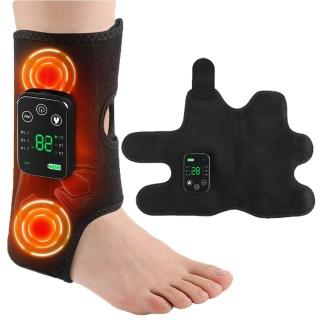 【KORX】智能熱敷震動按摩護踝 足踝按摩器 (腳踝護具/熱敷護具/足部按摩器/足踝紓壓/保暖護足)