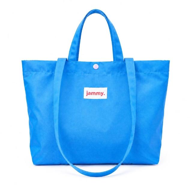 【jammyfinger】LON-T韓國製托特色票包 韓國製尼龍托特包 2WAY手提肩背包 水壺隔層手提肩背通勤包