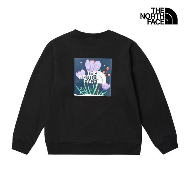 【The North Face】男女款LOGO印花長袖帽T/大學T (多色可選)