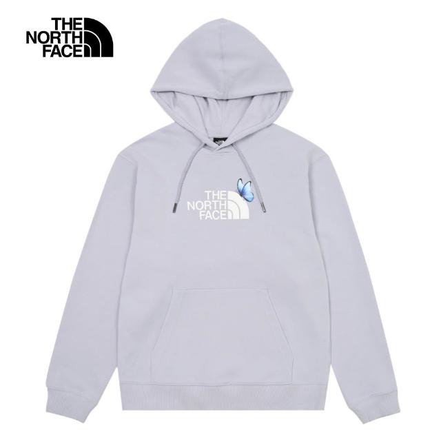【The North Face】男女款LOGO印花長袖帽T/大學T (多色可選)