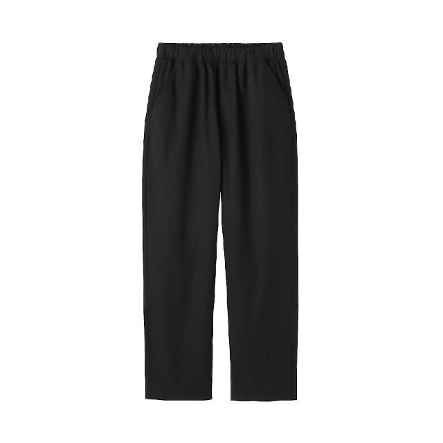 【MUJI 無印良品】女水洗棉舒適錐形褲(黑色/米色/煙燻粉/卡其綠)