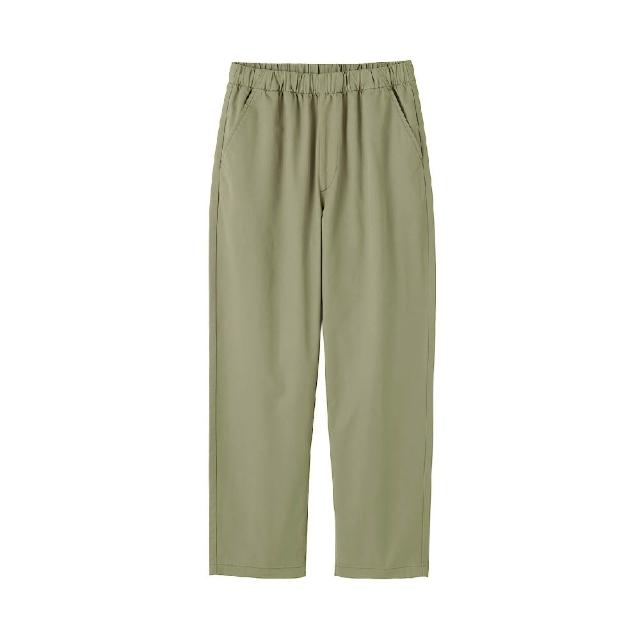 【MUJI 無印良品】女水洗棉舒適錐形褲(黑色/米色/煙燻粉/卡其綠)