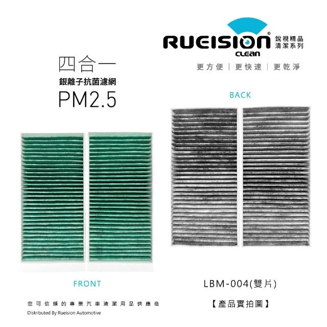 【RUEISION 銳視雨刷】MINI COOPER（S） F55 F56 銀離子抗菌 冷氣濾網 PM2.5（2014-2024）｜雙片