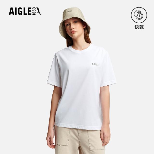 【AIGLE】快乾短袖T恤｜AG-6P003 (男上衣 女上衣 T恤 短袖T恤 快乾 吸濕排汗)