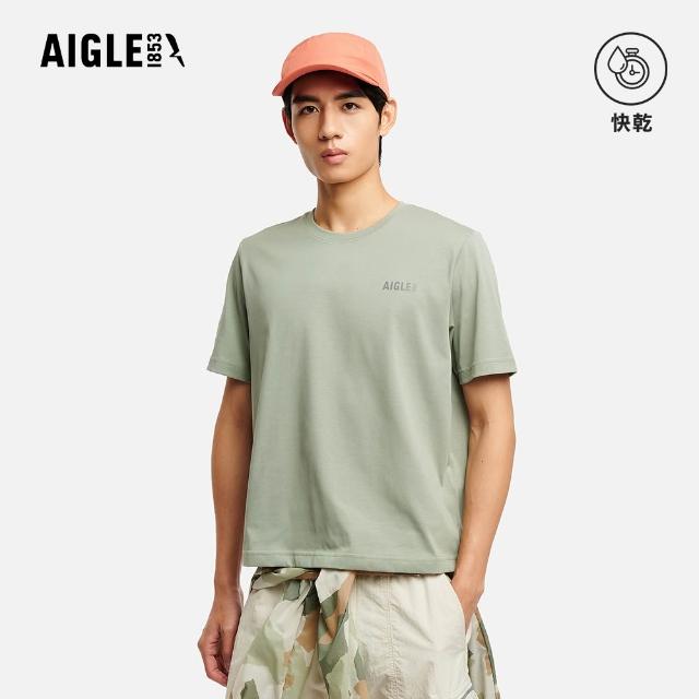 【AIGLE】快乾短袖T恤｜AG-6P003 (男上衣 女上衣 T恤 短袖T恤 快乾 吸濕排汗)