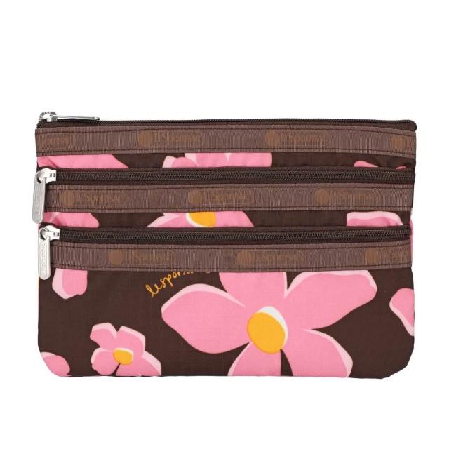 【Lesportsac】2026秋季新品 3-Zip Cosmetic 三層拉鍊化妝包(7158)