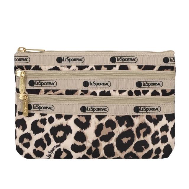 【Lesportsac】2026秋季新品 3-Zip Cosmetic 三層拉鍊化妝包(7158)