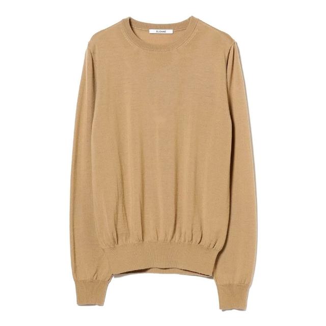 【BEAMS】官方旗艦館 SLOANE / 女裝 14G 圓領 毛衣