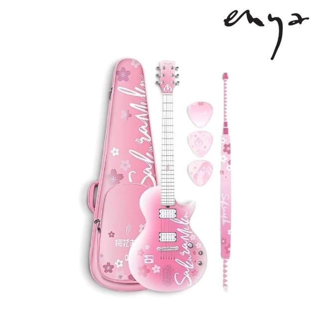 【Enya】Nova Go Sonic 智能電吉他 初音未來聯名款／碳感新琴型（錄音 演出 新手 動漫 充電 碳纖維）
