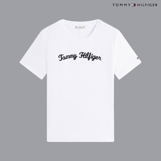 【TOMMY HILFIGER】官方旗艦館 品牌LOGO男女T恤 短T 純棉 短袖 素T