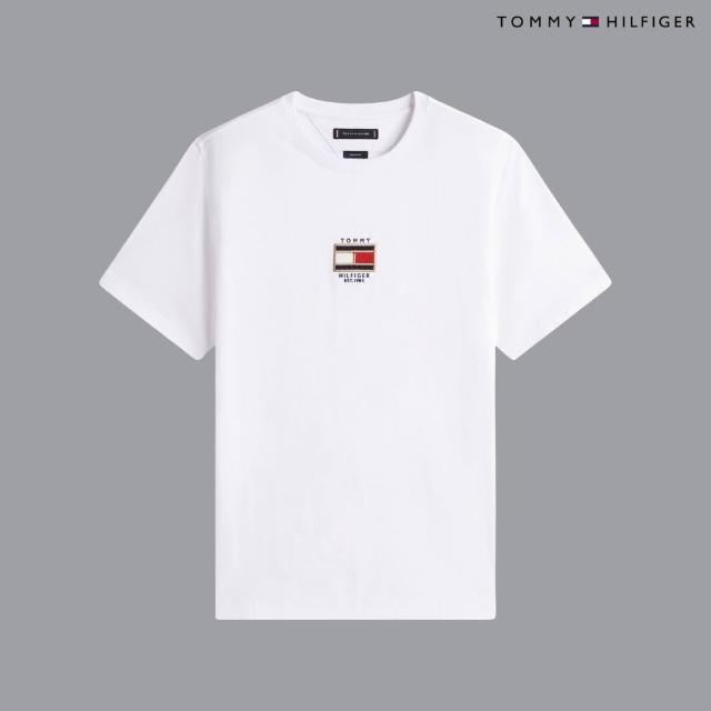 【TOMMY HILFIGER】官方旗艦館 品牌LOGO男女T恤 短T 純棉 短袖 素T