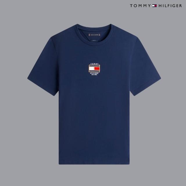 【TOMMY HILFIGER】官方旗艦館 品牌LOGO男女T恤 短T 純棉 短袖 素T