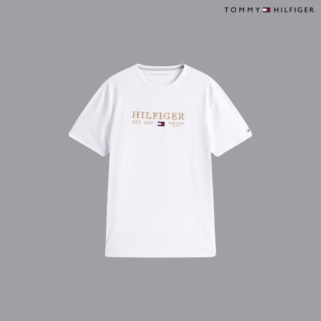 【TOMMY HILFIGER】官方旗艦館 品牌LOGO男女T恤 短T 純棉 短袖 素T