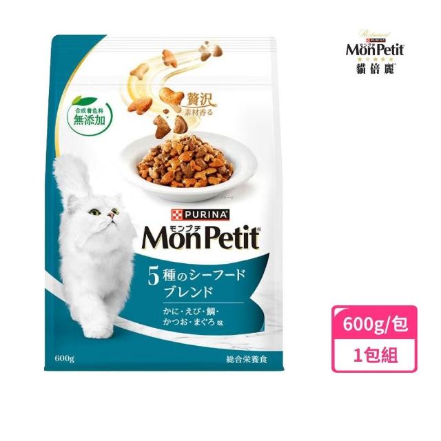 【MonPetit 貓倍麗】珍選餐盒12入＋成貓乾糧600G