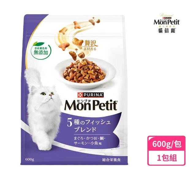 【MonPetit 貓倍麗】珍選餐盒12入＋成貓乾糧600G