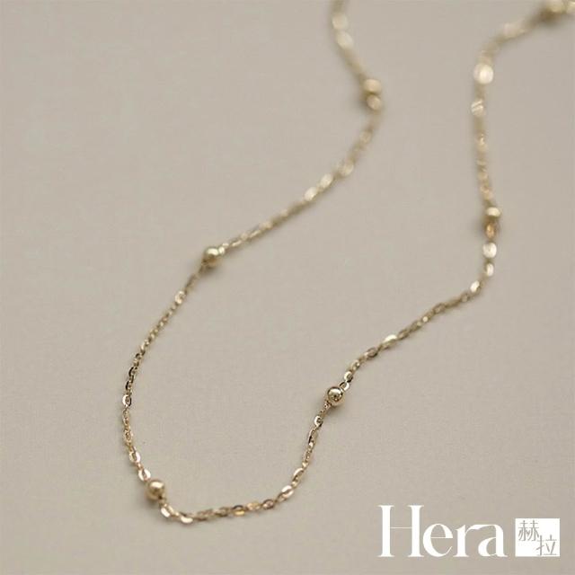 【HERA 赫拉】S925鍍14K豆豆隔珠手鍊 H115083105(S925 鍍14K 豆豆 隔珠 手鍊)