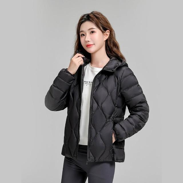 【巴黎精品】現貨限搶 真90%白鴨絨輕羽絨外套連帽輕便羽絨衣(保暖夾克女外套6色a1hd10)