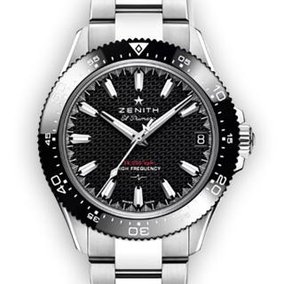 【ZENITH】CHRONOMASTER Solo Sport 三針黑面鏈帶錶(03.5000.3620/21.M5000)x40mm