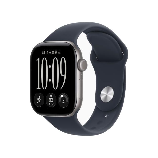 犀牛盾編織錶帶組【Apple】Apple Watch Series 12 GPS 46mm (鋁金屬錶殼搭配運動型錶帶)