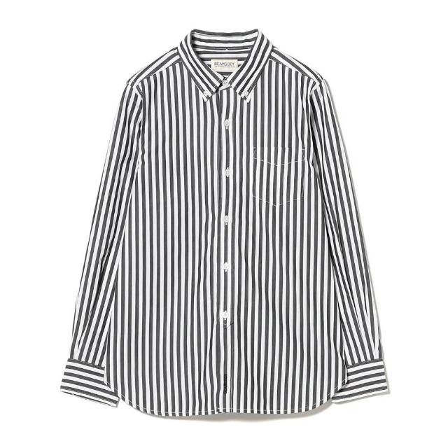 【BEAMS】官方旗艦館 BEAMS BOY / 女裝 直條紋 扣領 長袖 襯衫