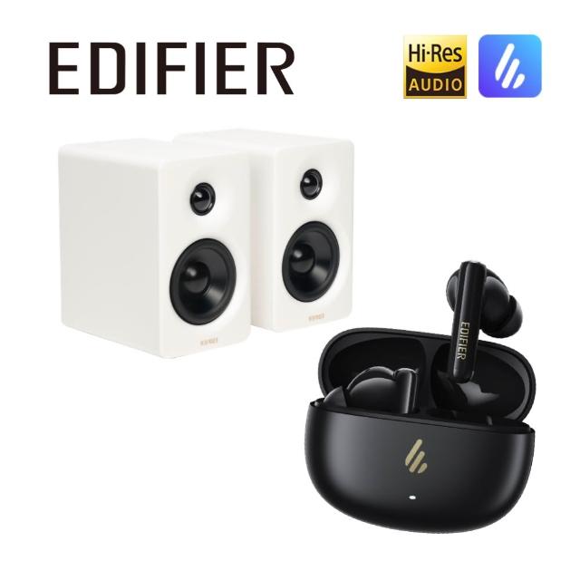 【EDIFIER】M60 2.0藍牙喇叭 + X5 PRO 主動降噪真無線耳機（IP55 防塵防水藍牙耳機｜專屬APP）