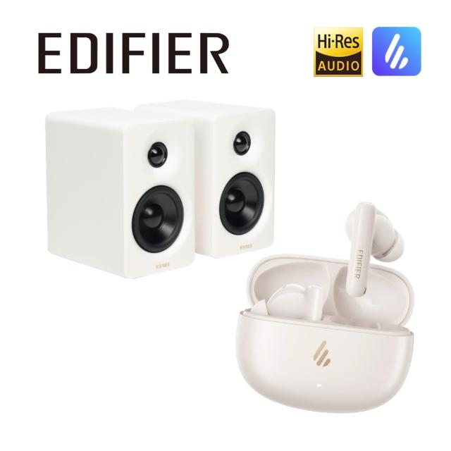 【EDIFIER】M60 2.0藍牙喇叭 + X5 PRO 主動降噪真無線耳機（IP55 防塵防水藍牙耳機｜專屬APP）